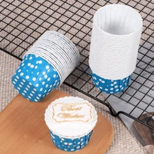 50pcs Polka Dot Paper Cupcake Cups - Heat Resistant, Oil-Proof Baking Cups Suitable For Cupcakes And Desserts, Great For Christmas, Halloween, Easter And Thanksgiving Holidays