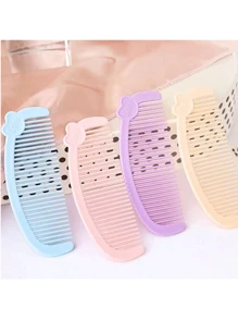10pcs Cartoon Heart-Shaped Mini Comb, Portable Comb, Home Hair Brush, Gift Idea For Friends