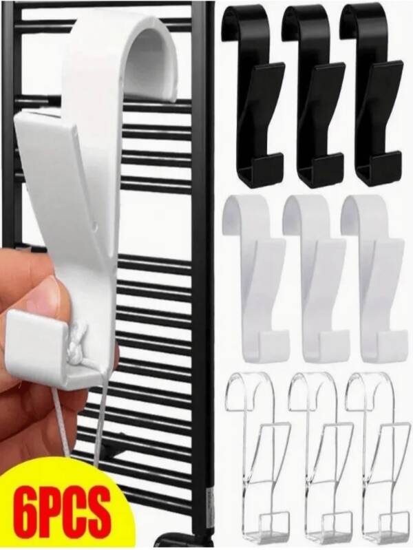 2 Stück Heizungs-Hängehaken, Mehrzweck-Handtuchhalter, Huthalter, Badezimmer-Accessoire, abnehmbar, vielseitig einsetzbare Haken für Badezimmer, Schrank, Schlafzimmer, geeignet für verschiedene Heizkörper, verschiedene Farben und Stile erhältlich