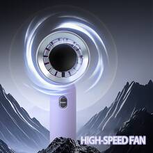 AOYI Portable Fan Rechargeable, Handheld Fans, 1-100 Speed Adjustable, 1200mAh, Mini Personal Cooling Fan, Quiet To Strong Wind, Summer Essentials For Travel, Beach, Vacation, Office, Home, Outdoor