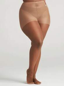 1 Pair Natural Apricot-Color Thin & Sexy Scratch-Resistant Pantyhose, Suitable For Spring & Summer - Apricot - View 1