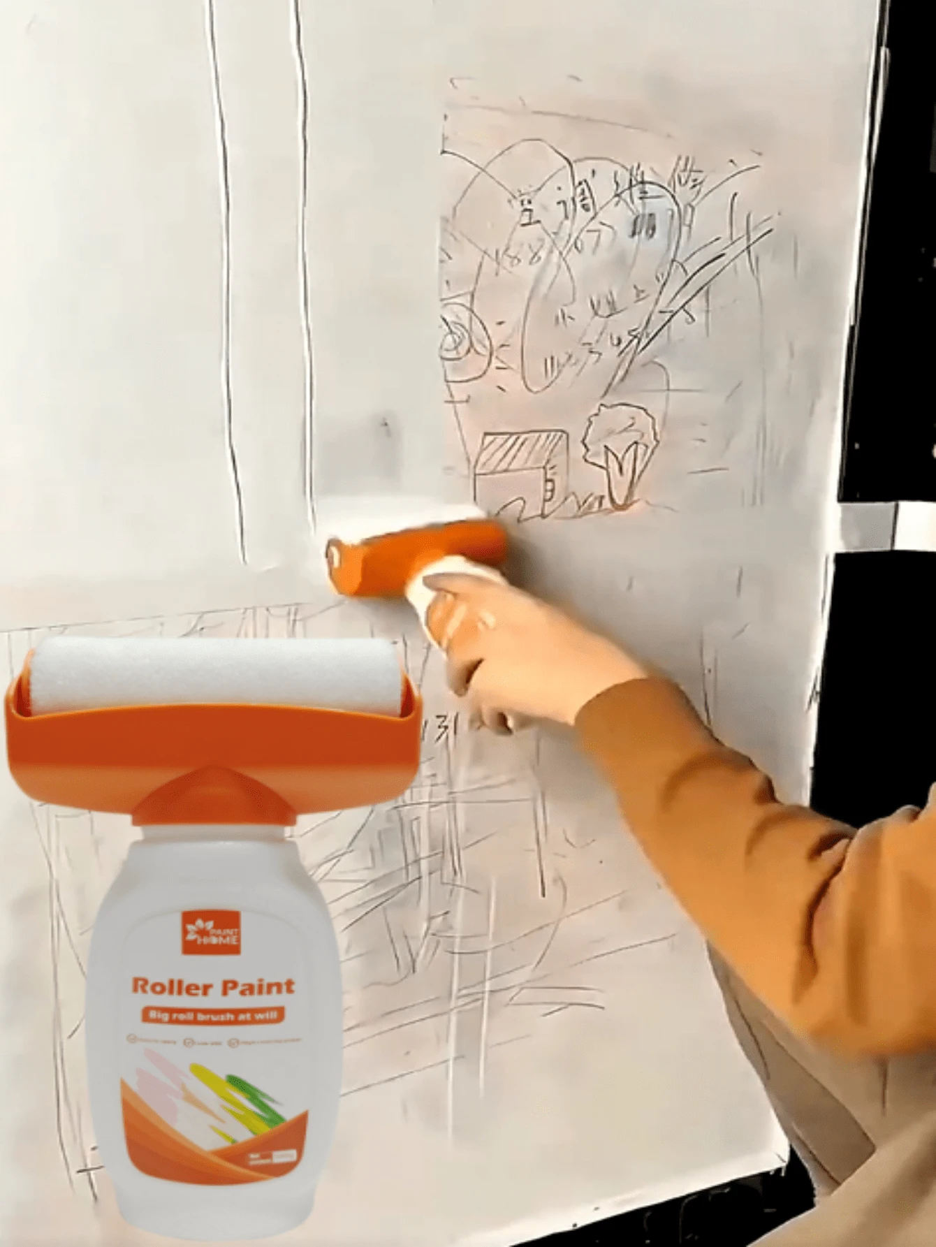 500g Pintura de látex inodora a base de agua, adecuada para cubrir grafitis en paredes, reparación y renovación de paredes, cubrir grafitis y manchas, también puede cambiar el color de la pared, la mejor opción para eliminar manchas en la pared, un gran regalo para familiares y amigos - Unitalla - Ver 1