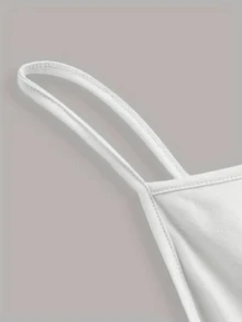 Kit 3 Cropped Tank Top Light Straps Thin Elegant Sensual Casual Cute Cotton Cropped Tank Top Street Daily - 白色,酒紅色和灰色 - 查看 8