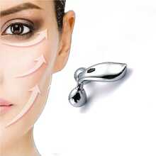 1 Pc 3D Manual Roller Massager 2 Rounds Y Shape 360 Rotate Thin Face Neck Full Body Shaping Relaxation Instrument Lifting Wrinkle Remover Facial Massage Relaxation Beauty Skin Care Tool Silver,Beauty,Skin Care Products,Spa,Self Care,Skin Care Tools,Face Care,Esthetician Supplies,Massage,Face Massage Tool,Face Roller - Silver - View 4