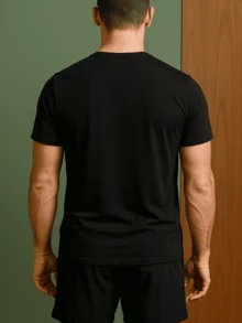 Kit 2 Men's Dry-Fit T-Shirts T-Shirt Gym Bodybuilding Fitness Training - 紅色 - 查看 7