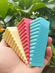 3件套防风门挡，免钻孔创意硅胶门楔，家用门框保护器，家具保护器，边缘保护套，适用于家庭和办公室，墙面保护（颜色和款式随机） - 彩色 - 查看 2