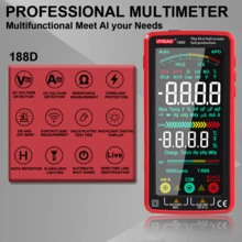 UYIGAO 1pc Digital Multimeter With Auto-Ranging, USB Rechargeable, 6000 Counts, TRMS, Voltage, Current, Capacitance, Resistance, NCV, Temperature Measurement With A Carry Bag - Red - View 3
