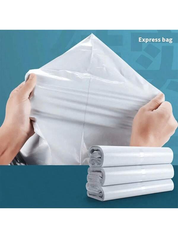 100pcs Solid Color Shipping Bags, Simple Multifunctional Packaging Bags For School, Office, Shipping And Mailing Back To School, Extra Large Thickened Courier Bags, Waterproof Postal Mailing Bags, Self-Adhesive Packaging Bags, Sealable Packaging Bags, Logistics Storage Bags, Clothing Shipping Envelopes
