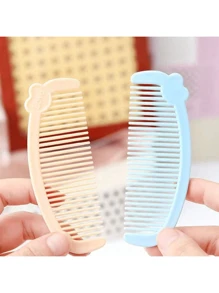 10pcs Cartoon Heart-Shaped Mini Comb, Portable Comb, Home Hair Brush, Gift Idea For Friends