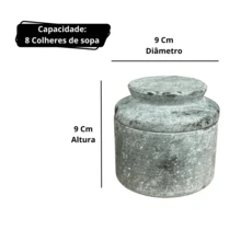 Soapstone Butter Dish - 淺灰色 - 查看 2