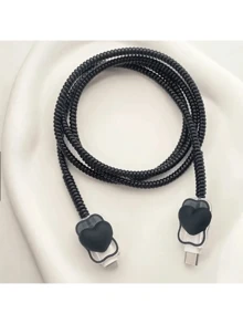 4 件 TPU 线缆保护器，适用于 、20W 充电适配器、防断裂、心形盖、手机配件充电器保护器 - 彩色 - 查看 6