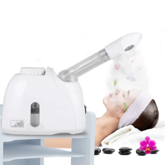 可调节面部蒸脸器 - 暖雾加湿器，滋润肌肤，缓解鼻窦不适 | 便携式家用/沙龙级SPA护理