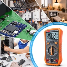 NJTY 1pc High Precision Digital Multimeter - Universal Meter With NCV Voltage Detection & Anti-Burn Protection-Manual Range For Electrictians Solving Electrical Problems