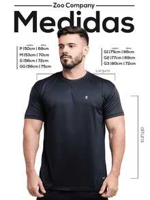 Kit 2 Men's Dry-Fit T-Shirts T-Shirt Gym Bodybuilding Fitness Training - 紅色 - 查看 9