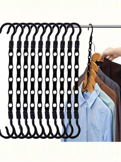 10 pièces Cintre à vêtements pliable et rotatif à 360°, organisateur de placard polyvalent et pliable pour soutien-gorge, ceinture, cravate et décorations de sangles. Décoration d'automne, décoration de festival, décoration de chambre, décoration de maison, décoration de chambre à coucher