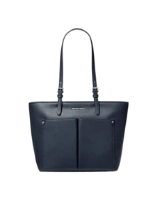 Michael Kors Women's Letter Pattern Large Capacity Daily Commuting Tote Bag - Navy Blue - View 1