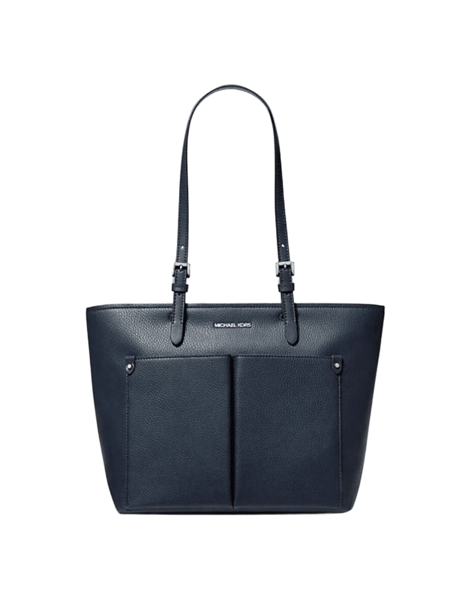 Michael Kors Women's Letter Pattern Large Capacity Daily Commuting Tote Bag - Navy Blue - View 1