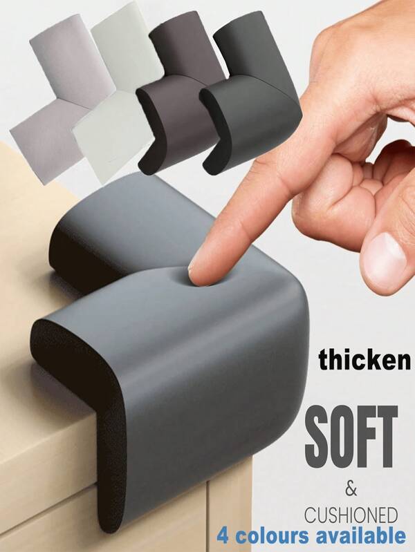 8/4pcs Anti-Collision Strip, Corner Bumper, Home Furniture Anti-Collision Wall Sticker, Table Side Soft Cover, Protective Edge Wrap, Safety Protection Corner Wrap
