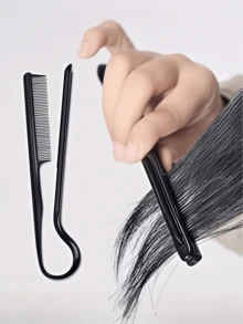 专业V型造型梳 - 休闲塑料造型梳，适用于直发和剪发 - 实用美发工具 - 預設 - 查看 1