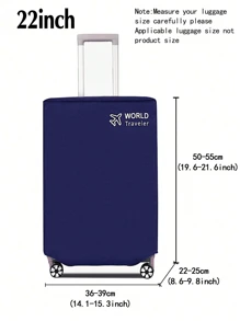 Suitcase Dust Cover, Travel Suitcase Cover, Trolley Box Protective Cover, Solid Color Elastic Suitcase Cover, Travel Accessories, Luggage, Travel Organizer, Suitcase Protective Cover, Back To School, Travel, School, Business, Outdoor, Waterproof, Unisex, Travel Luggage Non-Woven Cover Bag For School School Accessories School Stuff