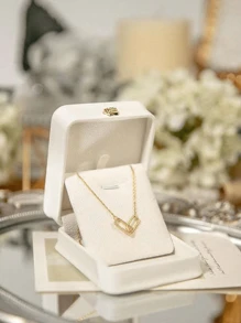 1pc Luxury Crown Jewelry Box, Necklace Bracelet Ring Box, Velvet Jewelry Display Box, Suitable For Wedding, Daily Use, Birthday, Mother's Day Gifts For Women Storage Organizer Travel Essentials Back To School