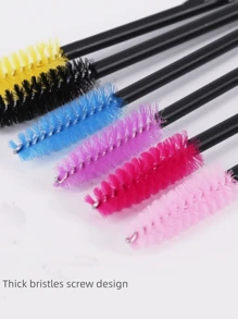 100 pezzi Pennelli per ciglia, Bacchette per mascara con contenitore, Spazzole monouso per sopracciglia pieghevoli, Spazzole per ciglia per extension ciglia, Pettine per sopracciglia, Pennelli con olio di ricino (Rosa cristallo), Pettine per ciglia, Pettine per sopracciglia, Spazzola piccola a spirale