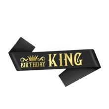 2pcs/Set Birthday King Crown And Sash Ribbon, Royal Gold King Crown For Men Party Decoration Prom Birthday Gifts For Men King Pageant Crown,Christmas Wedding Party Bachelor Party Costume Party For Women And Men - Multicolor - View 21
