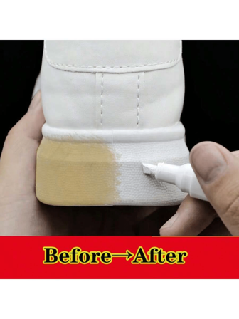 Anti-Oxidation Pen Repair Complementary Color White To Yellow Shoes Whitening Cleaning Tool Black Shoes Complementary Color Pen