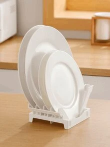 1 件厨房用具收纳架、碗碟晾干架、储物架 - 白色 - 查看 3