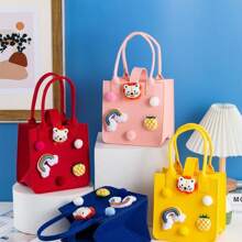 1Pc Lovely Exquisite Gift Bag, Small Felt Gift Bag, Birthday Gift High-Grade Gift Bag