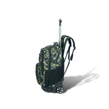 AODASI Large Capacity Wheeled Backpack Suitable For Students, Households, Daily Life, Neutral Style, Short Trips, Multi-Compartment Storage, Laptop Bag, Reduces Shoulder Pressure, Can Be Pulled And Worn As A Backpack - Black - View 5