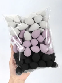 20pcsRandom Color Shape Makeup Sponge Set, Facial Beauty Sponge For Liquids, Creams And Powders, Multi-Color Makeup Sponges, Latex-Free Dry And Wet Dual-Purpose Foundation Cream, Suitable For All Skin Types, Christmas Gifts, Simple And Beautiful, Easy To Carry