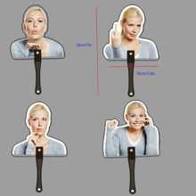 1pc/3pcFunny Creative Woman Blonde Sister Sand Sculpture Fun Holding Special-Shaped Fan Summer Cooling,Beach,Travel