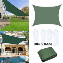 قطعة واحدة من مظلة شمسية مستطيلة مقاومة للماء والأشعة فوق البنفسجية، مناسبة للتخييم والحديقة والمسبح وحدائق الملاهي، مصنوعة من قماش أكسفورد مقاوم للماء 210D رقيق - متعدد الألوان - مشاهدة 11