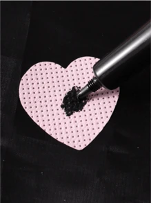 200 pezzi/confezione Tamponi per rimozione smalto a forma di cuore, salviette detergenti per unghie senza lanugine, strumenti per manicure e cura delle unghie