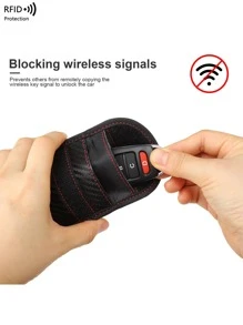 Funda bloqueadora de señal de llave de coche, bolsa Faraday de protección RFID para llaveros, protector de llaves electrónicas, bolsa Faraday antirrobo para mujeres y hombres, cartera, bolso, cartera mini