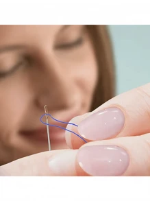 12pcs/15pcs Side Eye Large Eyed Sewing Needles, Easy Threading Suitable For Elderly, Wooden Round Storage Box, Rustproof Needles, Sewing Clothing DIY Tool