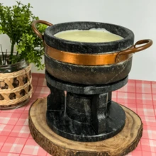 Soapstone Fondue 800ml - Grey - View 1