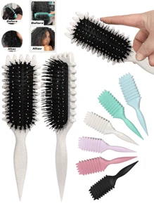 Cepillo definidor de rizos 2025, cepillo para el cabello rizado, cepillo para definir rizos, para peinar y dar forma a los rizos de hombres y mujeres, cepillo de pelo, peine, herramientas para el cabello, productos y accesorios para el cabello para la peluquería, salón de belleza, artículos de viaje esenciales