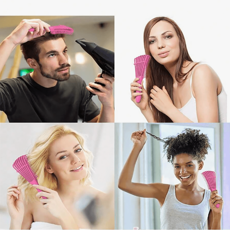 1pic Hair Combing Brush - Octopus Shaped Hair Comb, Suitable For All Hair Types As A Shampoo And Massager - A Gentle And Effective Hair Care Tool