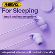 Remax 1.2M Type-C Wired In-Ear Headphones,HiFi Dynamic Mic, Integrated Silicone Material, Soundproof Ear Caps, Noise Reduction And Bass Boost - Màu tím - Xem 3