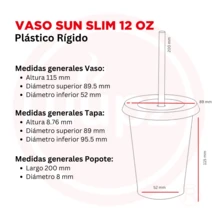 Paquete 10 Vasos Reusables Tapa Plana 12 Oz - Beige* - Ver 3
