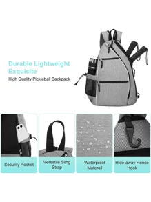 Zaino sportivo, borsa da pickleball e tennis da 35L, borsa per racchette da tennis, con portabottiglie d'acqua - adatta per 2 paddle e tutte le tue attrezzature - ideale per uomo e donna