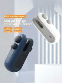 Mini Rechargeable 2-In-1 Bag Sealer With Cutter, Plastic Bag Heat Sealer To Keep Food Fresh, Small Electric Vacuum Sealer, USB Charging Sealing Machine For Food Storage