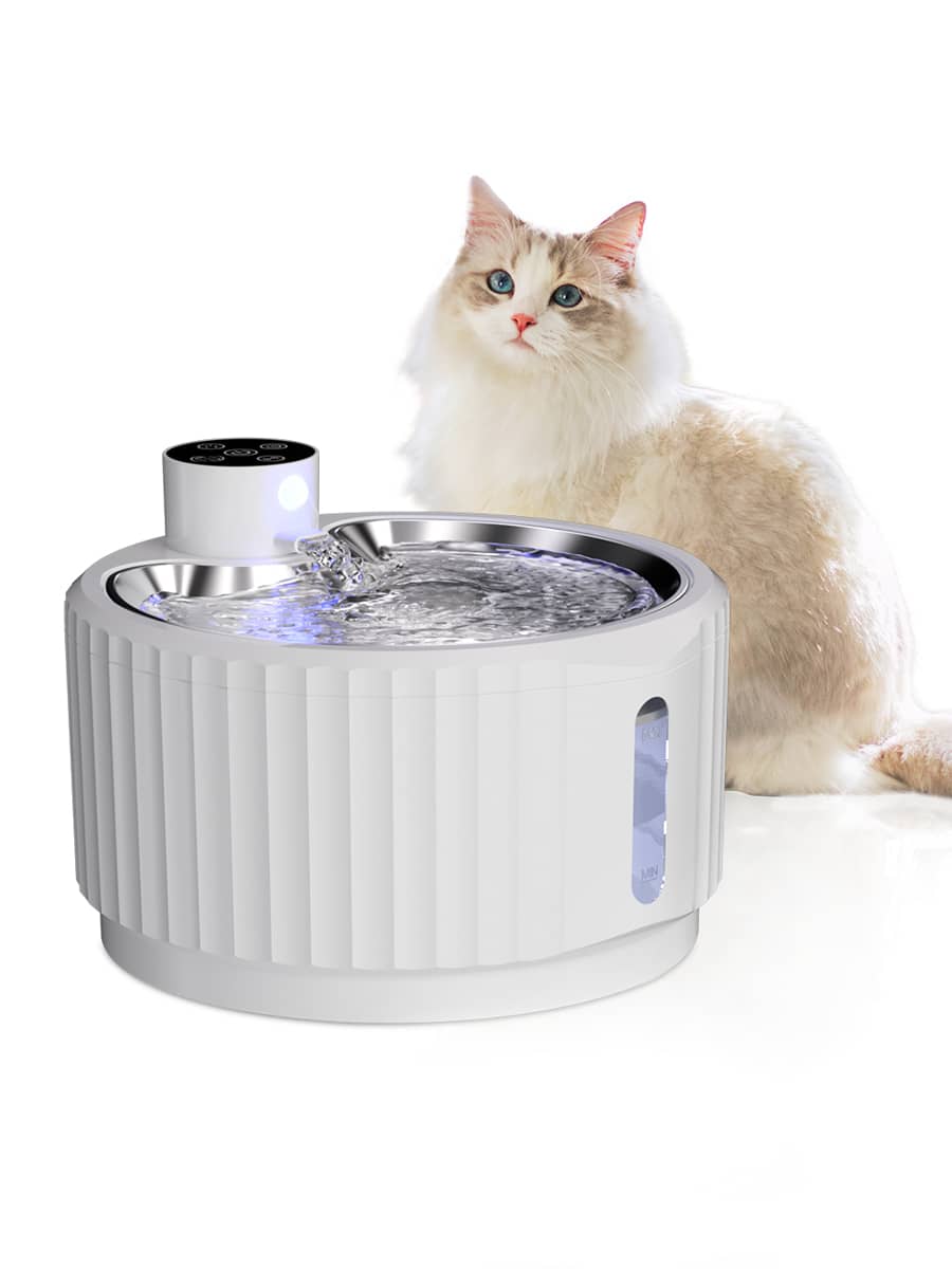 无线自动猫饮水器 - 智能运动传感器饮水器 - 猫狗饮水碗 - 可充电电池