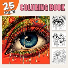1 Libro da colorare divertente e bello, 25 pagine, per il relax, il sollievo dall'ansia e la concentrazione, una buona scelta per regali di Nuovo Anno, regali di compleanno, regali per vacanze, regali per feste, regali di Natale, regali di Ognissanti, regali per il ritorno a scuola, regali per feste di vacanza, forniture per ufficio e scuola