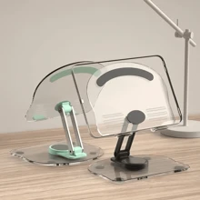 Multi Functional Desktop Stand Acrylic Tablet Holder With 360° Rotation Stable And Non Slip
