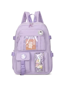 Large Waterproof Women's School Backpack (Without Accessories) - màu xanh lá - Xem 8