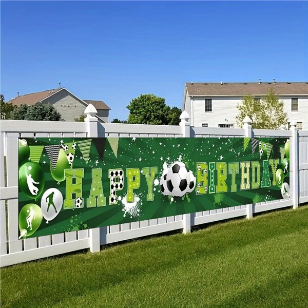 Football Decoration Background Banner Pull Flag, Suitable For A Variety Of Venue Decoration, Photography Props Background Cloth, Indoor And Outdoor, Home, Garden Party, Terrace Decoration, Multi-Size