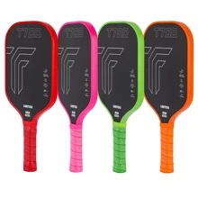 Racchetta da pickleball in fibra di carbonio T700 premontatasu una singola struttura, finitura opaca, di livello torneo, per adulti di fascia alta, racchetta professionale per competizioni sportive